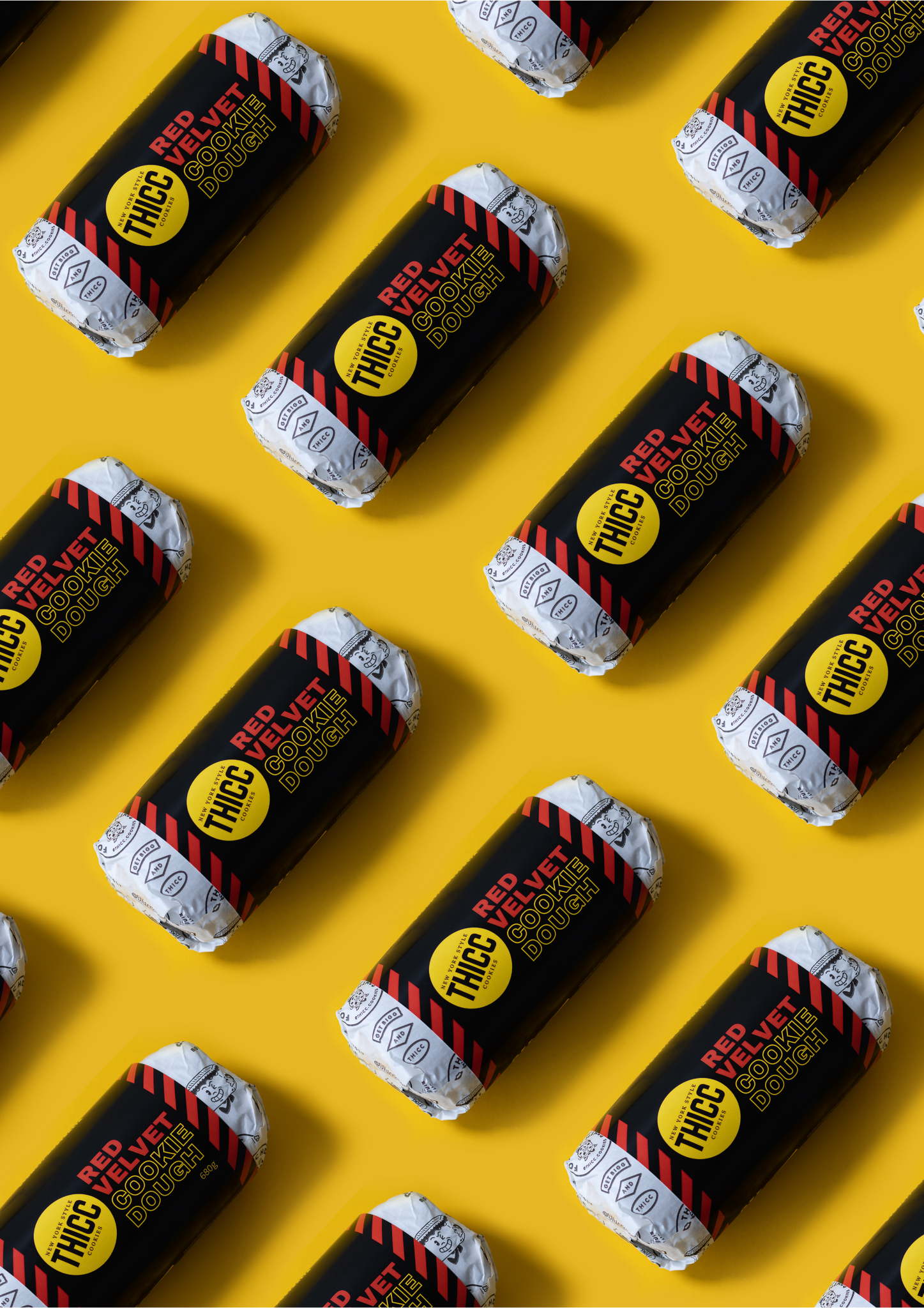 Cookie Dough: Red Velvet (Pack of 3)- BIGG Brownies & THICC Cookies - New York Style Cookies