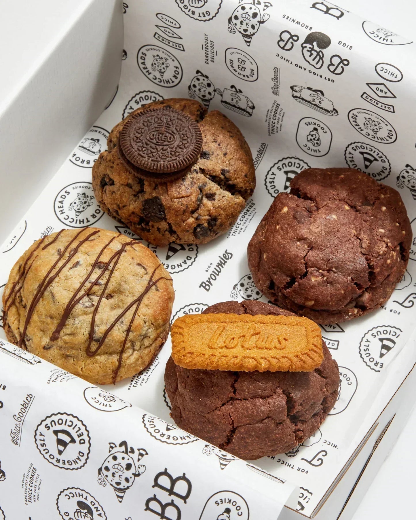 "Sponsored By Dad" Box- BIGG Brownies & THICC Cookies - New York Style Cookies
