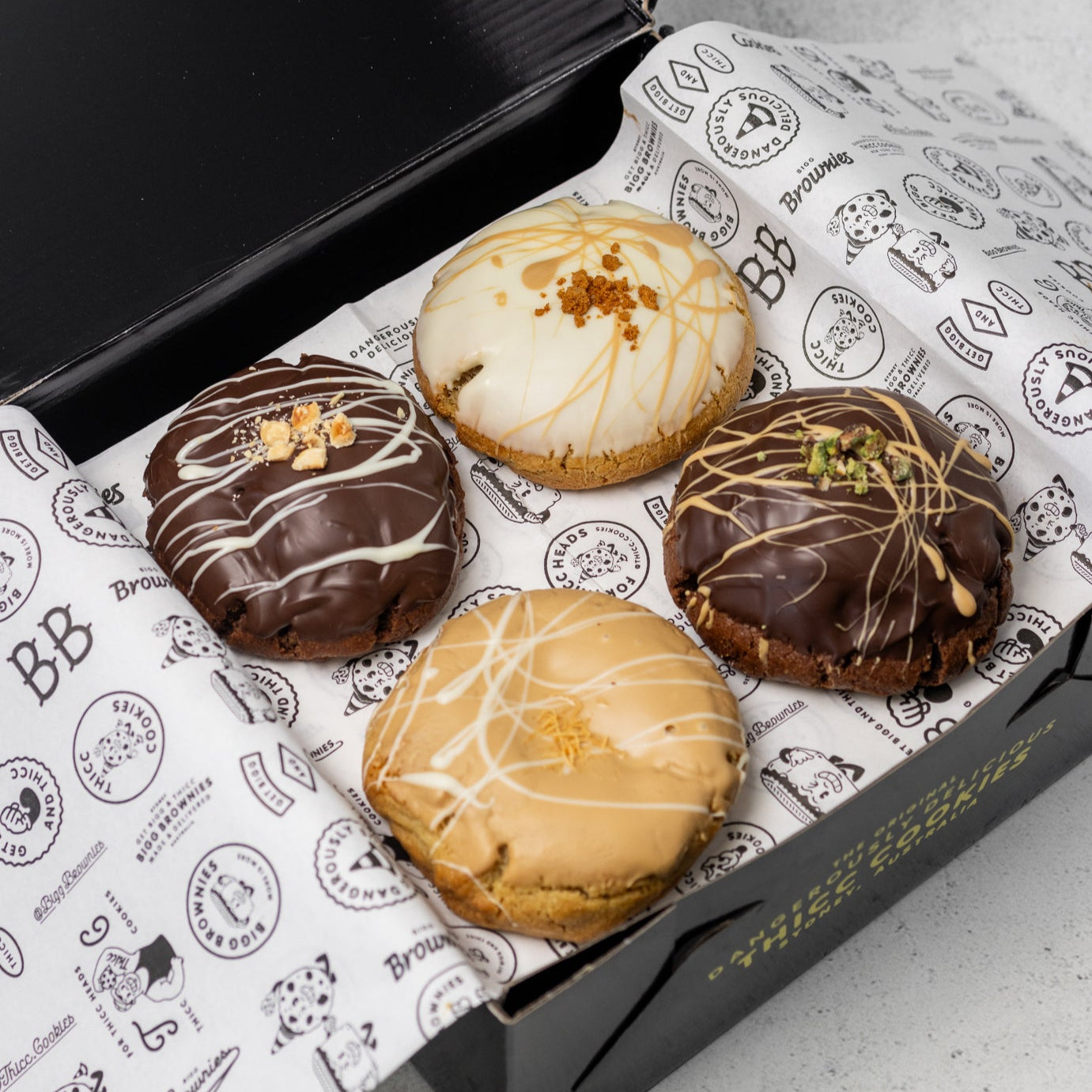 "Sponsored By Dad" Box- BIGG Brownies & THICC Cookies - New York Style Cookies