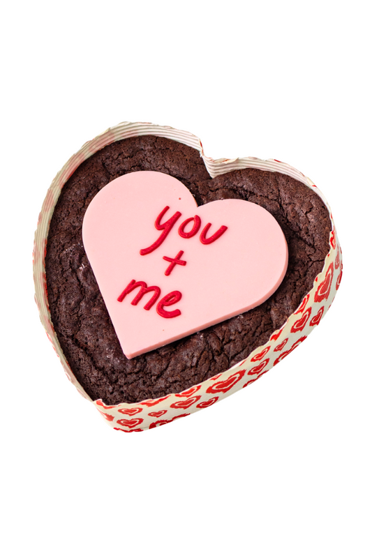 You + Me Heart Brownie- BIGG Brownies & THICC Cookies - New York Style Cookies