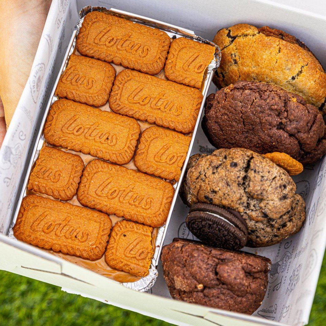 "Sponsored By Dad" Box- BIGG Brownies & THICC Cookies - New York Style Cookies