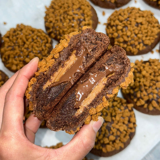 Nutella and Biscoff- BIGG Brownies & THICC Cookies - New York Style Cookies