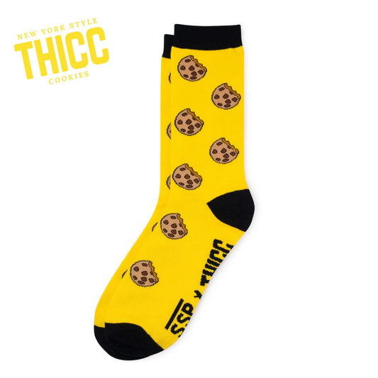 THICC Socks - Yellow- BIGG Brownies & THICC Cookies - New York Style Cookies