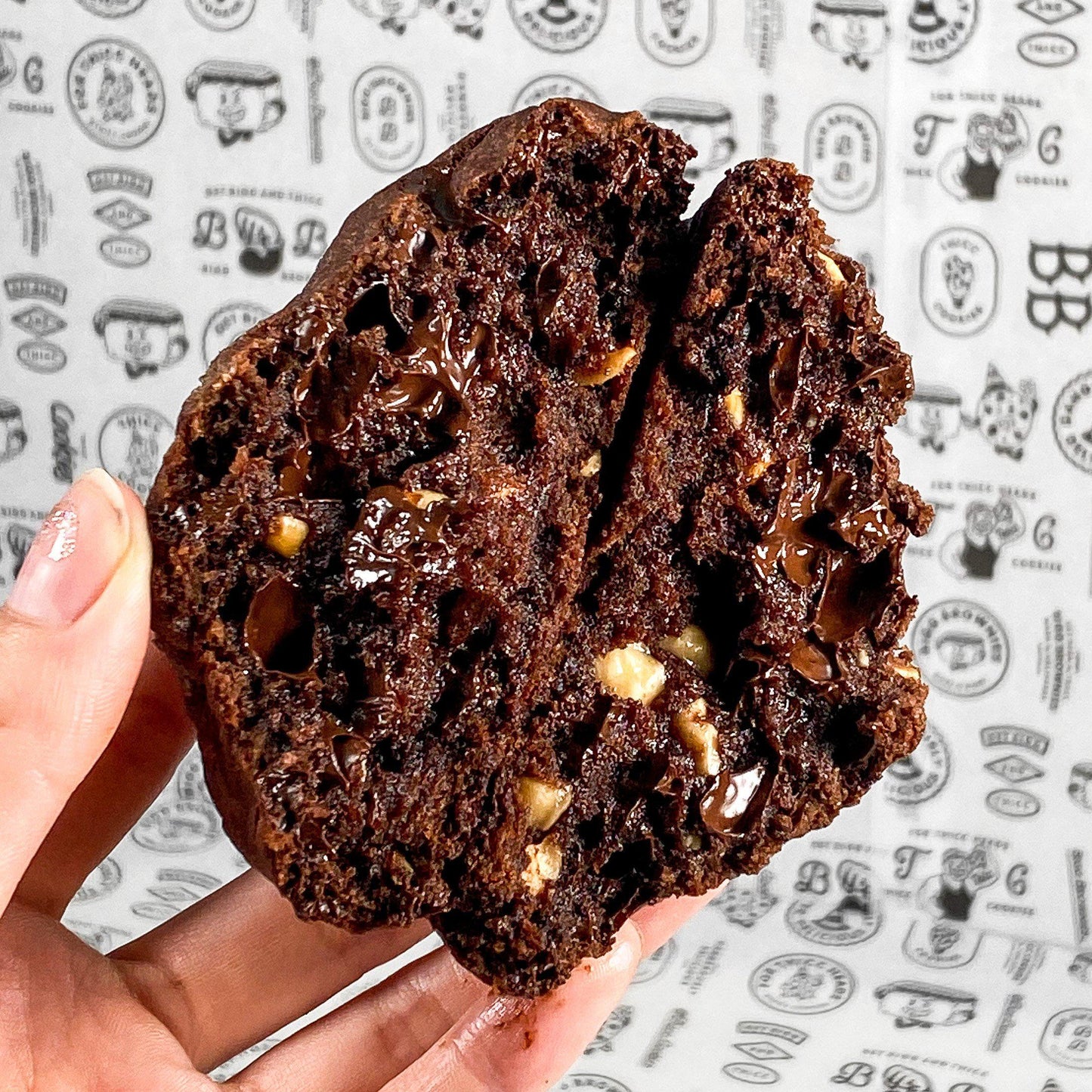 VEGAN Hazelnut Choc- BIGG Brownies & THICC Cookies - New York Style Cookies